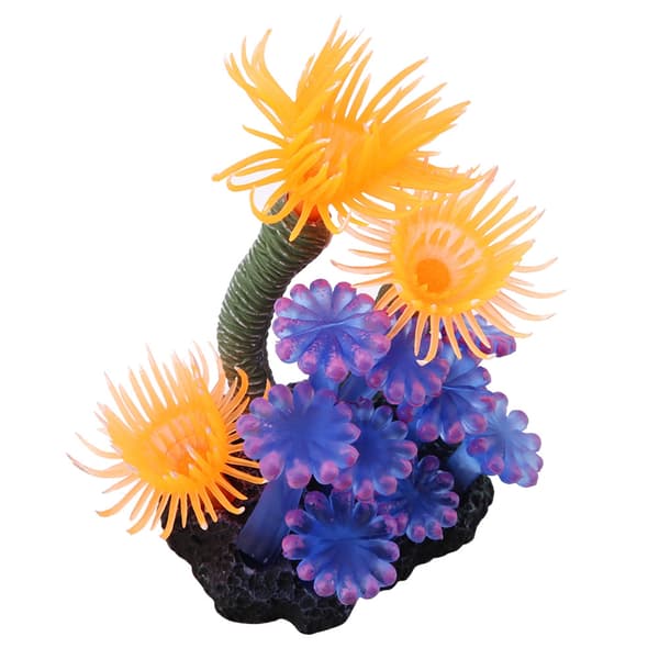 Akvarium Simulering Silikon Kunstig Korall Sjøanemone Akvarium Landskapsdekorasjon
