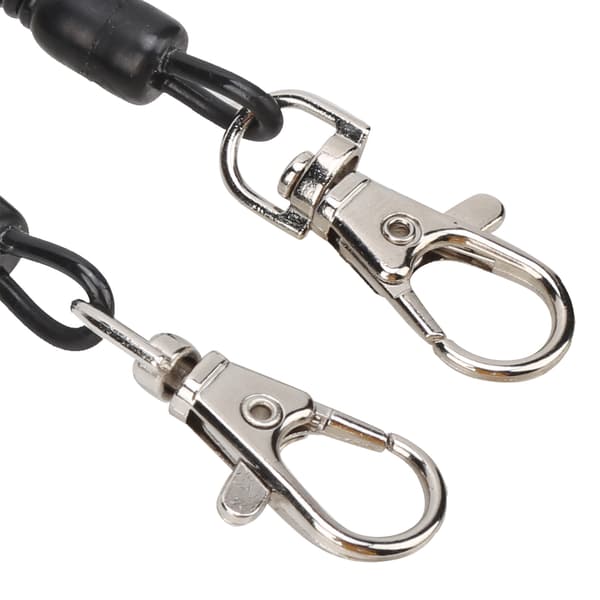 Fiskespole Lanyard Plast Camping Infällbar Säkerhetslina med Karbinhakar