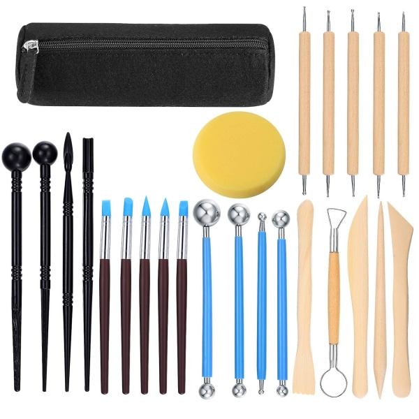 25-Piece Clay Sculpting Tools, Ball Point Tool Set
