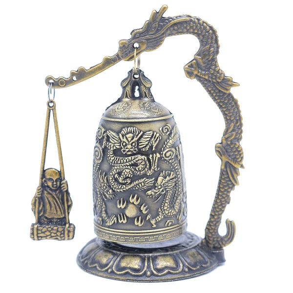 Feng Shui Retro pieni lohikäärmekello buddhalainen koriste