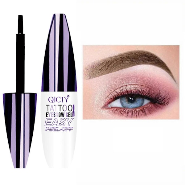 Peel Off Øjenbryn Tattoo Gel Nem Peel off Øjenbryn Tint Aftagelig Riv Øjenbryn Farve Gel Makeup Gave til Kvinder Pige