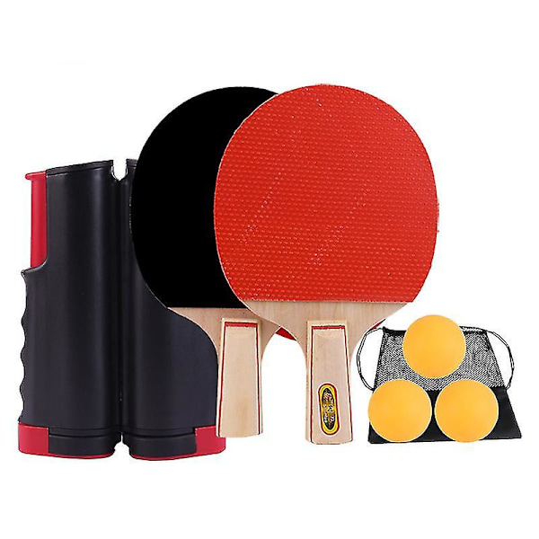 2 Ping Pong -mailaa ja vetäytyvät verkot sopivat mihin tahansa pöytään - Kannettavat harjoitteluvarusteet