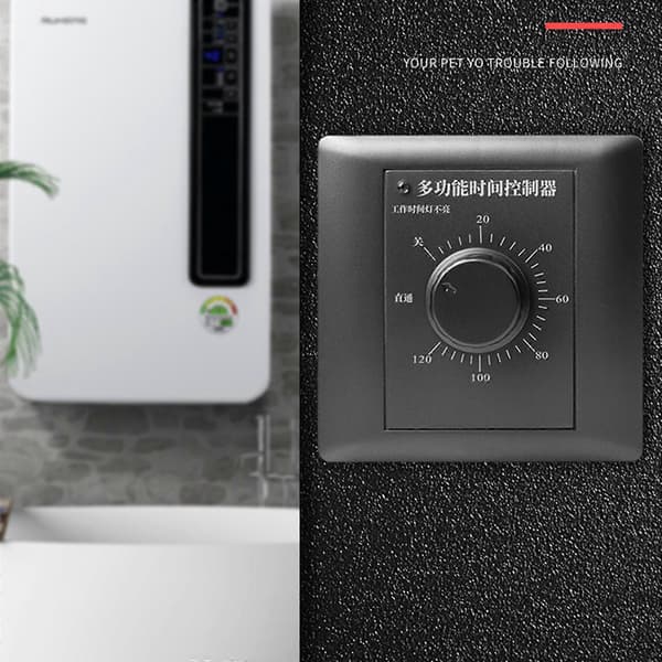 AC220V Timer Switch Kontrollpump Mekanisk Nedräkningskontroll Interruptor 60/120 Minuter för Timer Switch Controller Grå 120 minuter Grey 120 minutes