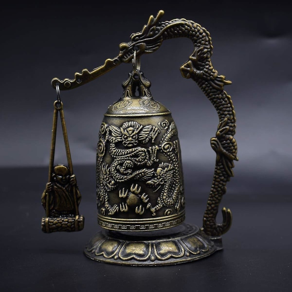 Vintage lille drageklokke buddhistiske samleobjekter Ornamenter