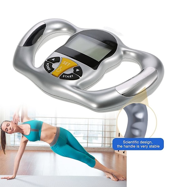 Kroppsfettmåler Håndholdt digital kroppsfettanalysator Helsemonitor for kroppsfettprosent, BMI, helse, fett