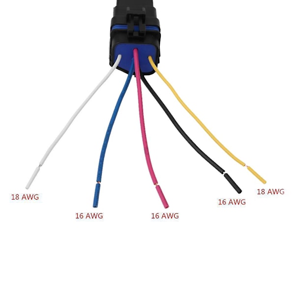 Vanntett Integrert Bilrelé DC/12V 40A Bilrelé & Sokkel 5 Pin
