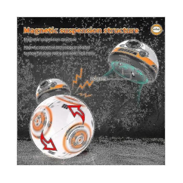 Bimirth Opgraderet Model Rc Bb 8 Droid Robot Bb8 Intelligente Legetøjsgaver Til Børn Med Lydhandling 2.4gremote Control Robot|rc Biler
