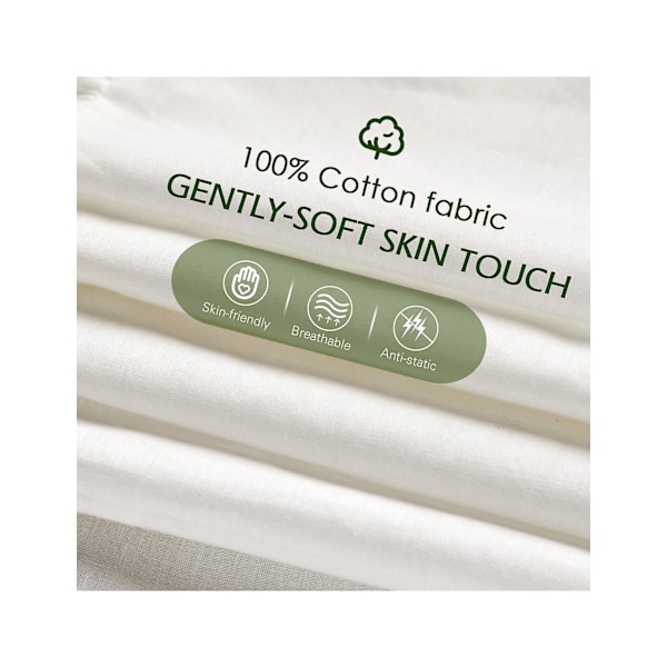 Dame Kort Underskørt Underkjole Til Kjoler 100% Bomuld Halv Underkjole Med Blondekant Elastisk Talje Antistatisk M Ivory-75cm Length