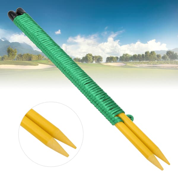 Golf Alignment Sticks Glasfiber Swing Putting String Pløkker Retning Træningshjælpemidler