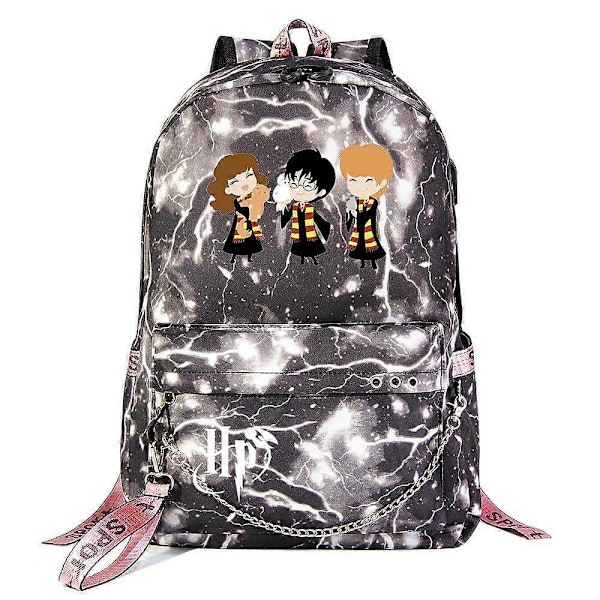Harry Potter Ryggsekk For Tenåringer Gutter Og Jenter Moderne Skolesekk Tegneseriedesign Med God Kapasitet For Reise Studenter' Casual 21