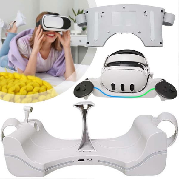 Dockingstasjon for VR-headset Skrivebord/veggmontering Ladestativ VR-tilbehør
