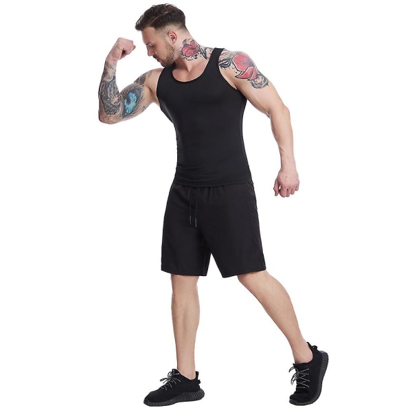 Sweat shorts til mænd black 2XL