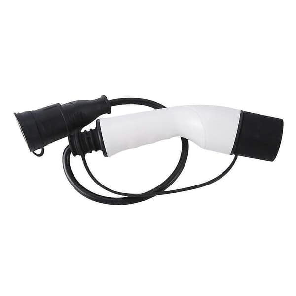 EV-stik 16A Type 2 Hanstik til Schuko Stikdåse EV Ladeadapter til EV Ladestation Elbil, EU Stik