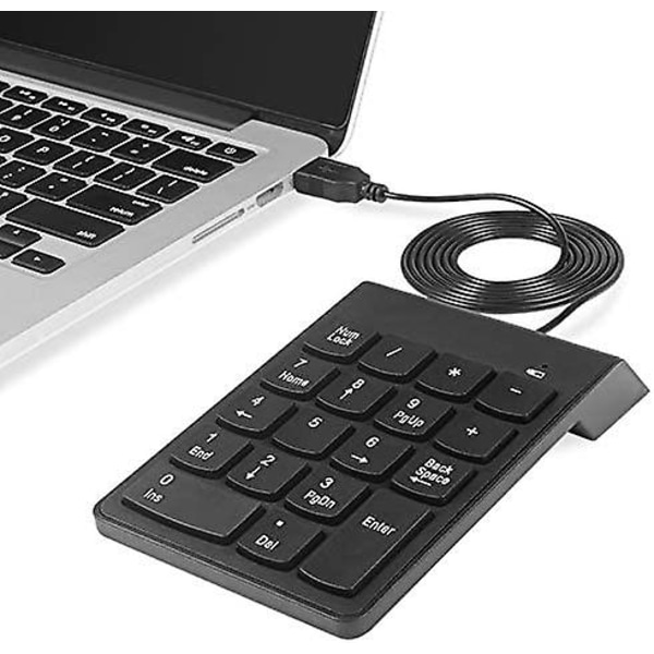 Numeriskt tangentbord, USB numeriskt tangentbord, USB 18-knapps numeriskt tangentbord för bärbar dator/Notebook PC-dator