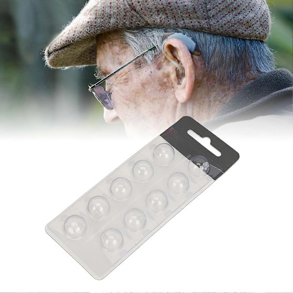 10 stk. Lydforsterker Åpne Domer Rund Formet Myk Silikon Universal Øreplugg for Oticon MiniFit 10mm / 0.39in
