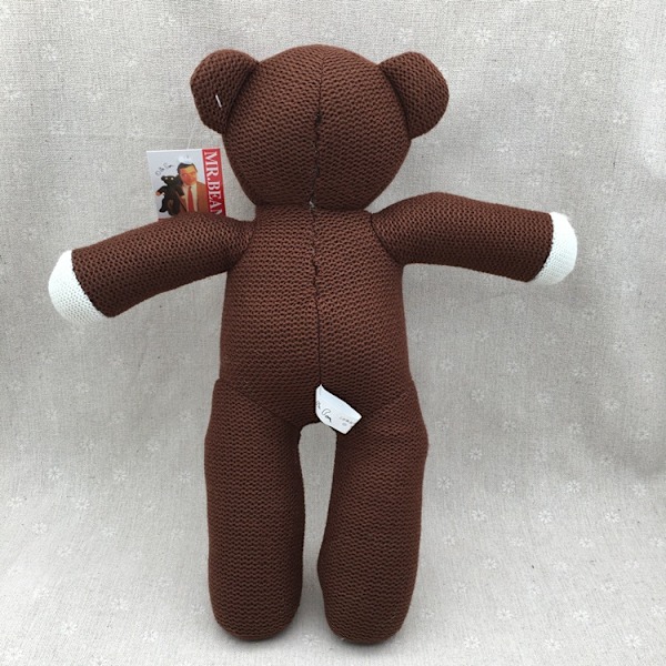 35 cm Mr. Bean -nukkela, Mr. Beanin karhu, Mr. Bean -karhu, piirretty joulupehmolelu