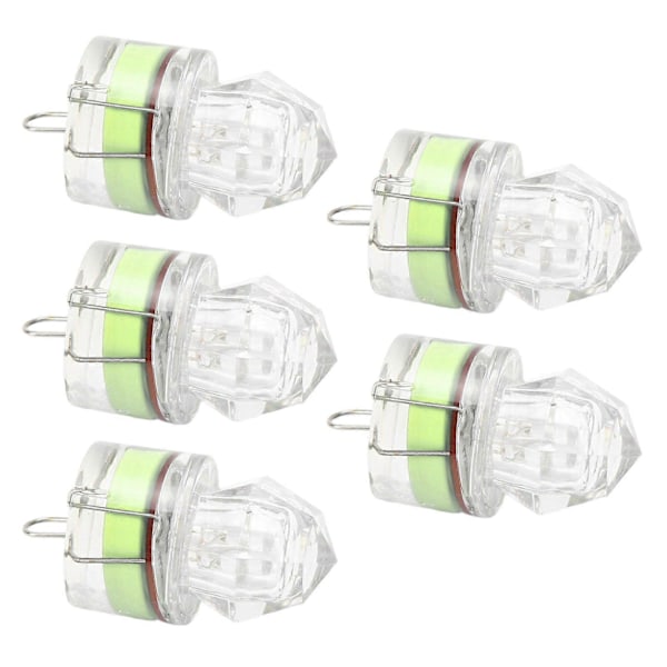 5-pack Gröna Diamantformade LED Fiskedrag
