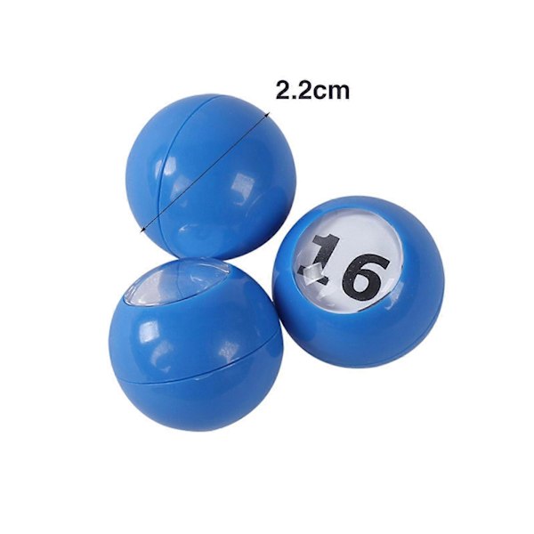 Bingo Ball Slitesterk Universell Tellingsball for Kvelder Fester Store Gruppespill 1 1 TO 100