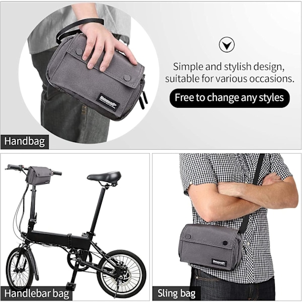Ensfarvet Udendørs Sports Cykeltaske Scooter Taske Foldecykeltaske MTB Cykeltaske Holdbar Mountainbike (Farve: Grå)