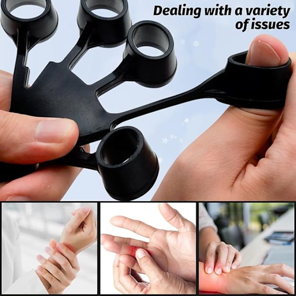 5 Finger Handtränare - 2 Set Underarmstränare för Styrketräning och Optimal Handgreppsfunktion