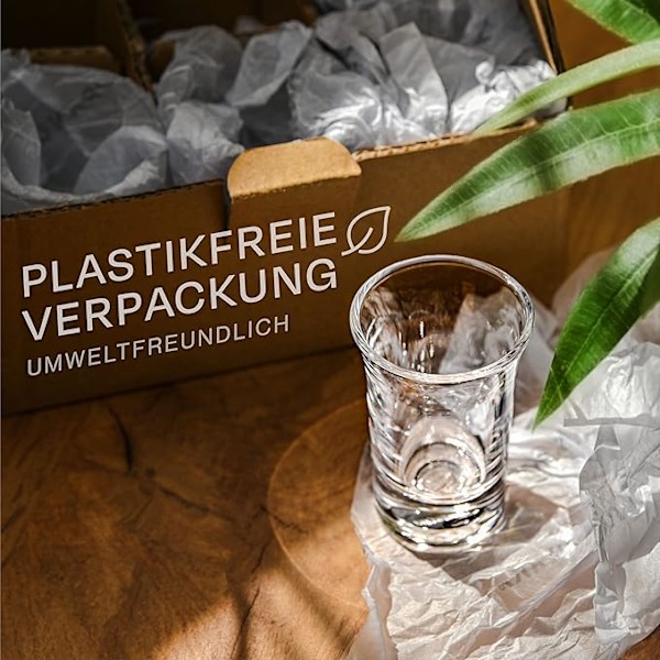 12 Shotglas 4cl - Tål diskmaskin - Tjock, robust bas - Perfekt för alla fester