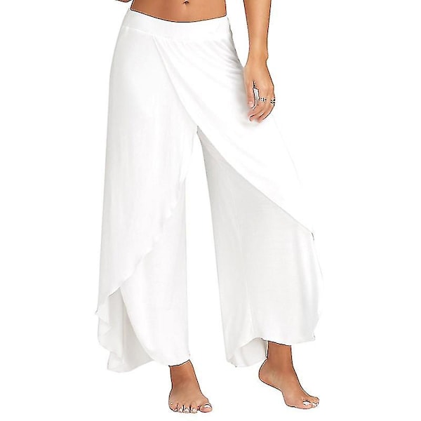 Yoga Bukser til Kvinder Hippie Flowy Slids Bukser Harem Palazzo Yoga Split Bukser Løse Brede Ben Plus Størrelse Multi-farve Valgfri 4XL