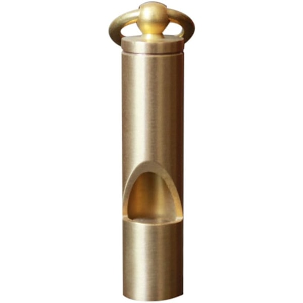 Retro Nöd Visselpipa SOS Karbinhake Livräddande Mässing Utrustning Camping & Vandring Plånbok Nödkit för Kvinnor (Guld, One Size)