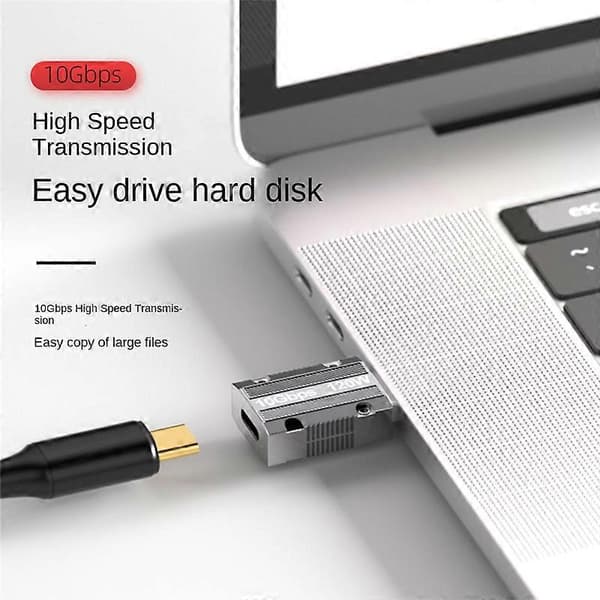 Type C til USB Otg Adapter 10Gbps USB Hann til USB-C Hunn Kobling