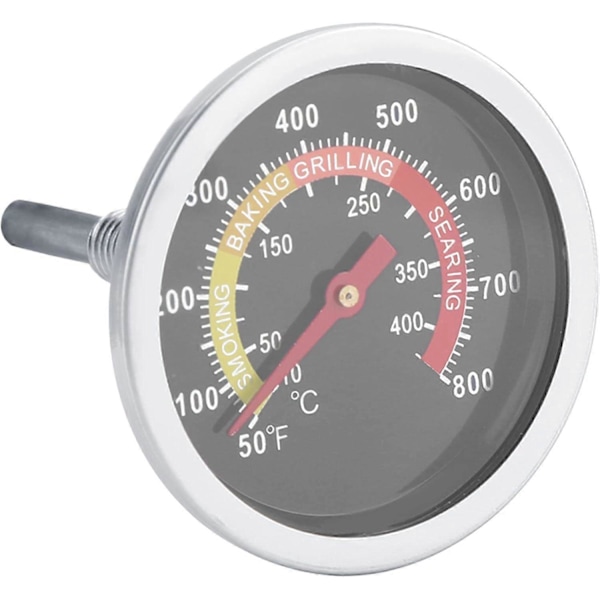 Weber Grill Termometer Låg Genesis 50~800 Termometer til Grill i Rustfrit Stål Temperaturmåler til Grillmadlavning