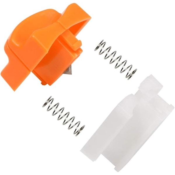 8-pack A4 Pappersskärare Ersättningsblad med Automatisk Säkerhetsdesign, Orange
