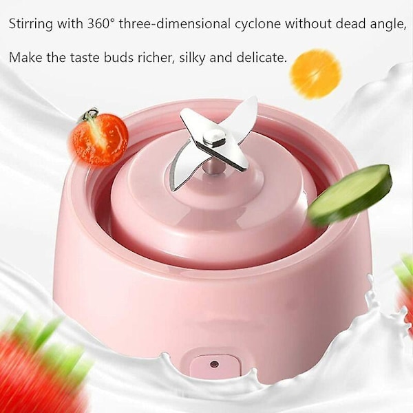 Mini juicepress, portabel juicepress, elektrisk juicepress för hushåll, lämplig för kontor, utomhus