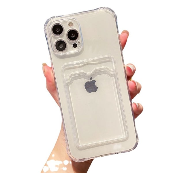iPhone 13 Pro Mobilskal/Transparent Kortfodral Mobilskal (Transparent)