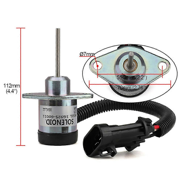 til S185 Skid Steer 6691498 Afbryder Solenoid 1503ES-12A5UC4S 1G925-60011
