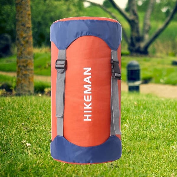 Vattentäta packpåsar för utomhusbruk, sovsäck, förvaringsväska i polyester, Orange L
