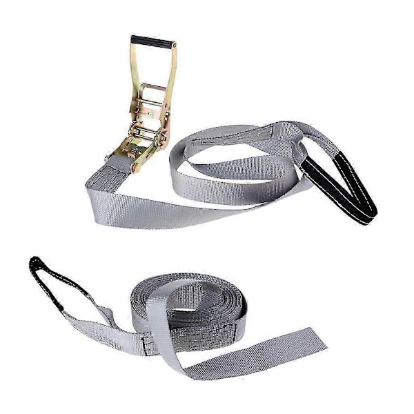 36FT Slackline-setti koukulla ja räikkäkiristimellä tasapainoharjoitteluun Gray