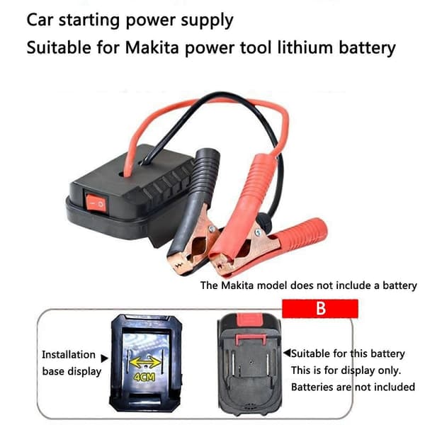 Bil Jump Starter - Multifunktionel, Lithium, Booster, USB, Strømkonverter B