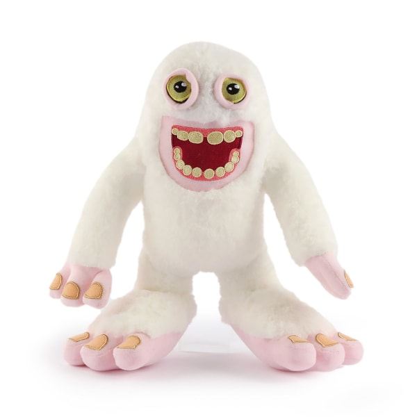 My Singing Monsters plyschleksak mjuk söt leksakspresent för barnfans White