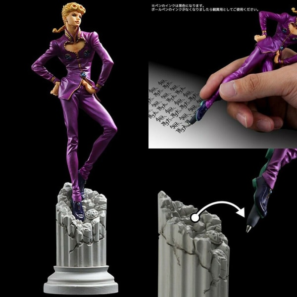 JoJo Giorno Giovanna Figur Penna Present Toy Kit Figurmodell