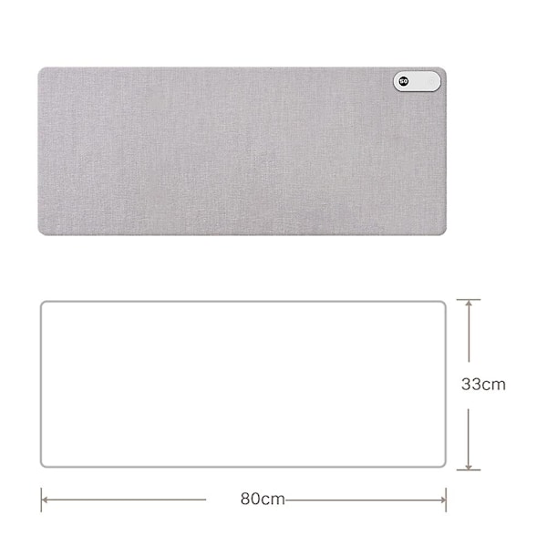 Digitalt Display Bordvarme Musematte Rask Oppvarming Vanntett Musematte for Skrivebord