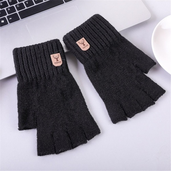 Fingerless Gloves Half Finger Gloves NAVY BLUE navy blue