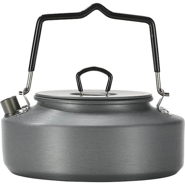 Kaffekanna i aluminiumlegering 0,8L Stor Kapacitet Bärbar Camping Tekanna Utomhus Vattenkokare