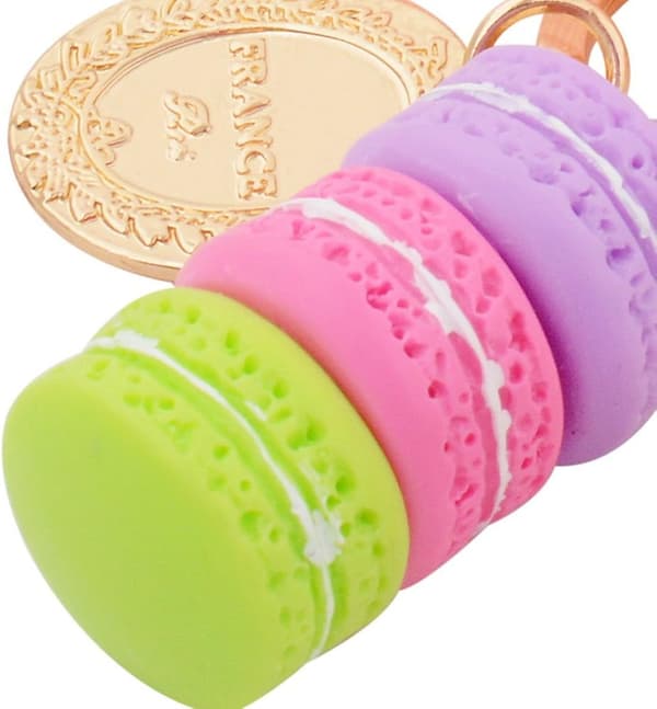 Eiffeltårnet Håndtaske Tilbehør Macaroon Nøglering til Kvinder Taske Pung Charms