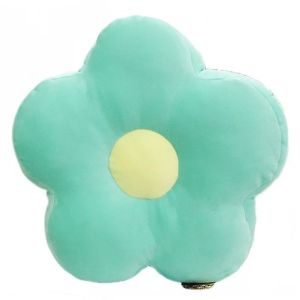 40*8 cm Frisk farverig blomsterplys pude Legetøj Blød tegneseriestolepude (grøn)