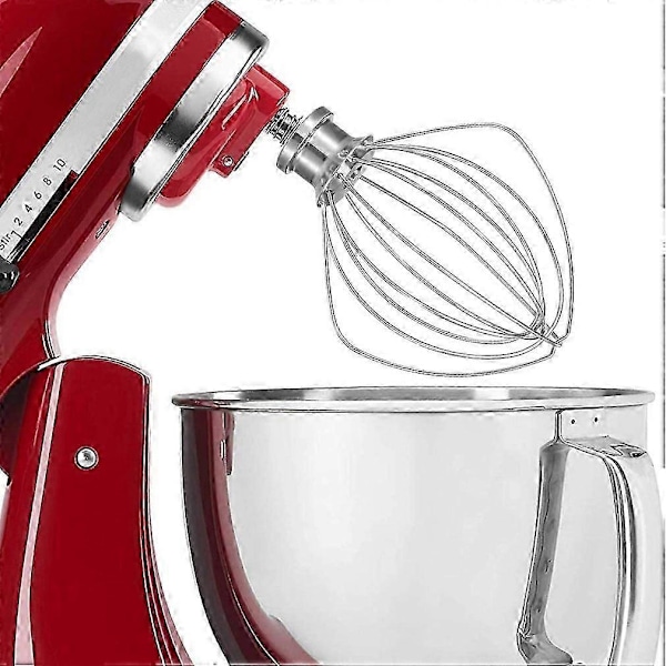 Til KitchenAid Røremaskine 6QT Piskeskål Rustfrit Stål Tilbehør