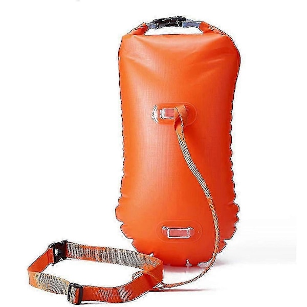 Svømmebøje Tow Float Dry Bag, Vild Svømning Float, Oppustelig Vandtæt Dry Bag Yellow