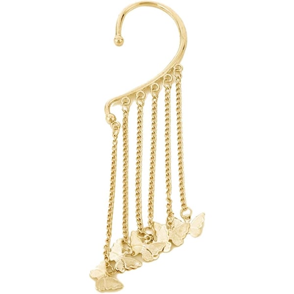 Zircon Sommerfugl Kvast Øreringe til Kvinder Piger, Lange Farver Krystal Imitation Perle Dingle Øreringe Rhinestone Sommerfugl Drop Øreringe