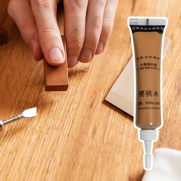 Puttys Reparationsfyldstoffer til Træ Hårdttræ Gulvreparationssæt til Skab Bord Black Walnut