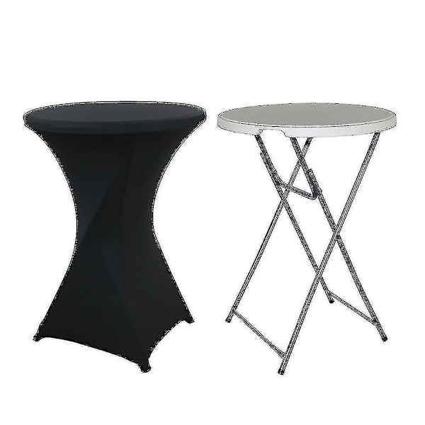 Cocktailbordsovertræk Stræk Spandex Cocktailbordsovertræk til Bryllup, Banket og Fest silver grey 60*110cm