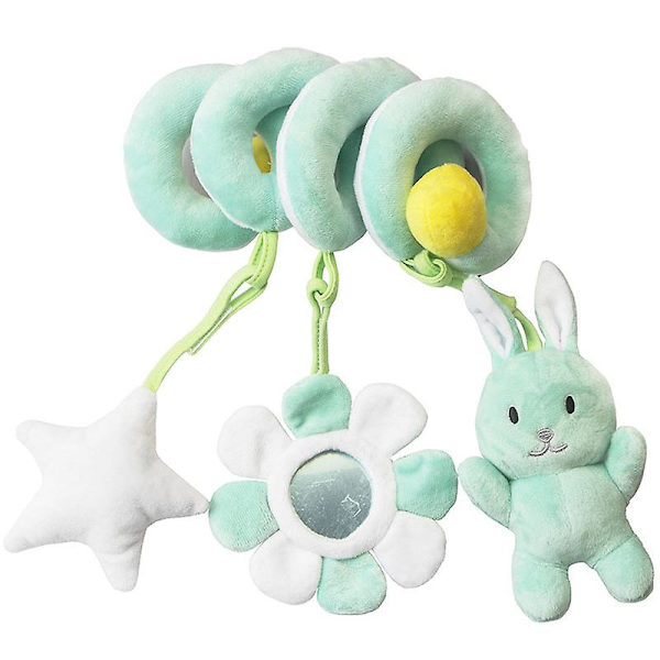 Pehmeä vaunujen lelu Super söpö roikkuva pehmo monikäyttöinen varhaiskasvatuslelu Upeita lahjoja baby Toddler Green