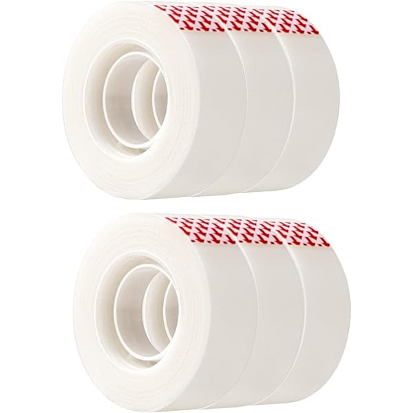6 x 5,3 x 1,8 cm Matt Tejp Reparationstejp Refill Genomskinlig